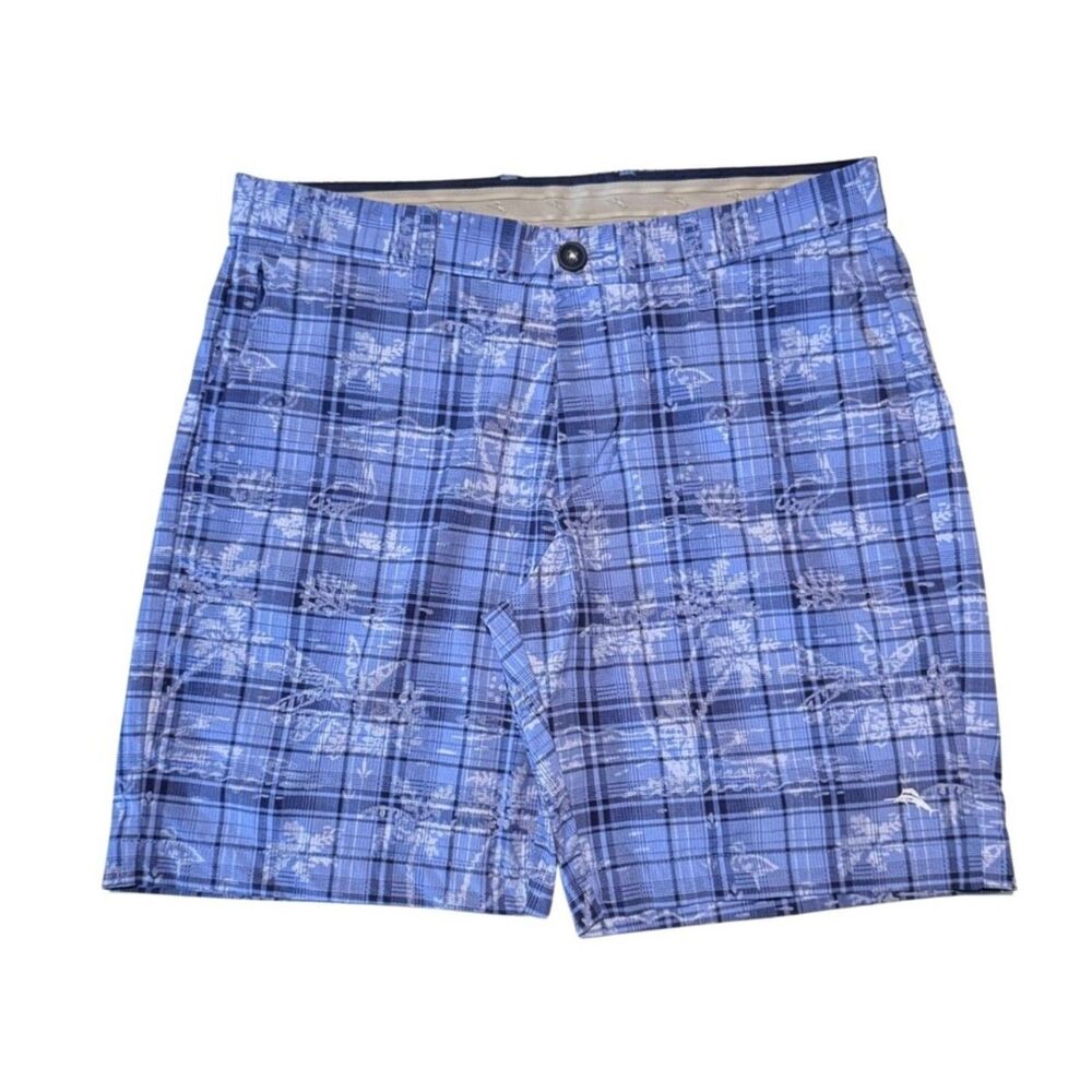 Tommy Bahama "Batiki Nights" IslandZone Plaid Performance Shorts